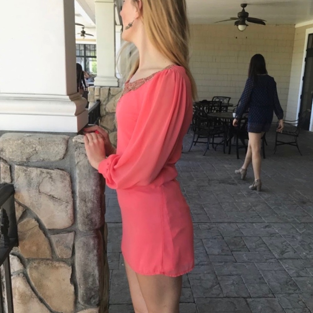 Little Mistress London Coral Mini dress